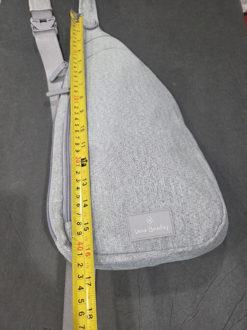 Vera Bradley Light Gray Sling Backpack - Picture 6 of 8